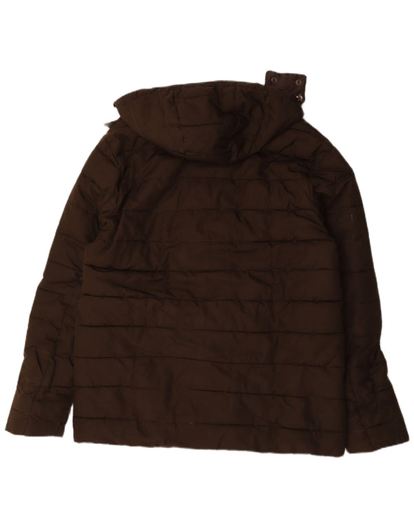 Barbour Chaqueta acolchada con capucha para hombre UK 42 XL Marrón