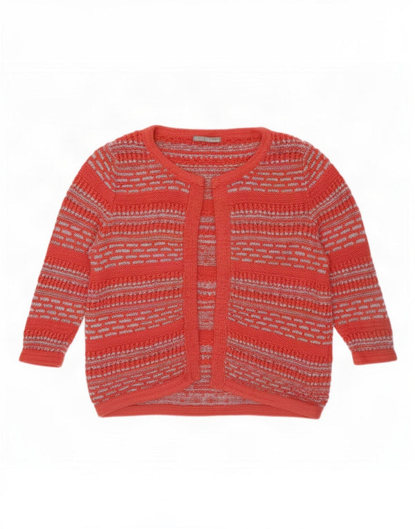 Marks & Spencer Cárdigan de Manga 3/4 para Mujer UK 46 Grande Rosa Rayas