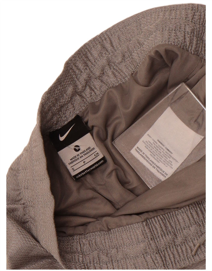 Nike - Pantalones cortos deportivos para hombre, talla pequeña, poliéster gris