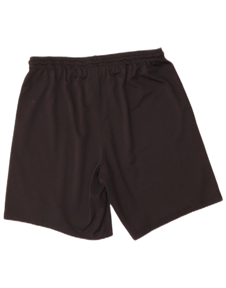 Nike Pantalones cortos deportivos Dri Fit Slim Fit para hombre, poliéster negro grande