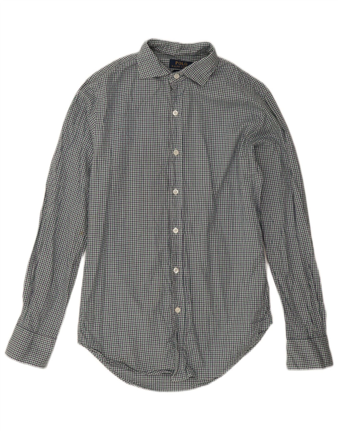 Polo Ralph Lauren Camisa ajustada para hombre, talla pequeña, a cuadros multicolor