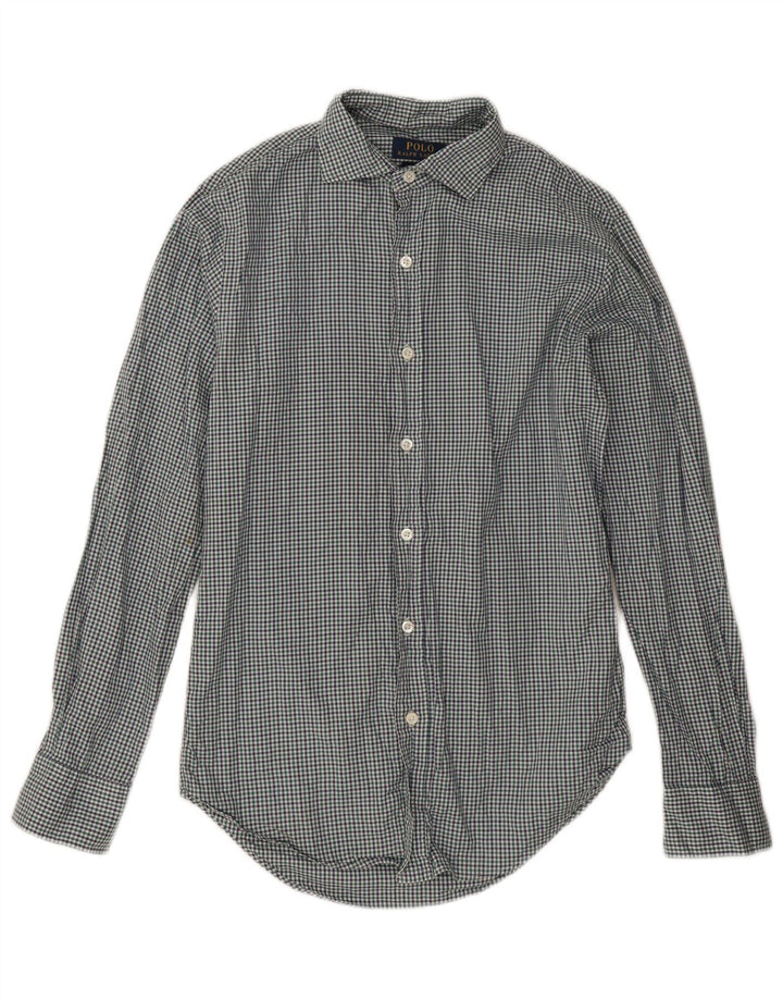 Polo Ralph Lauren Camisa ajustada para hombre, talla pequeña, a cuadros multicolor