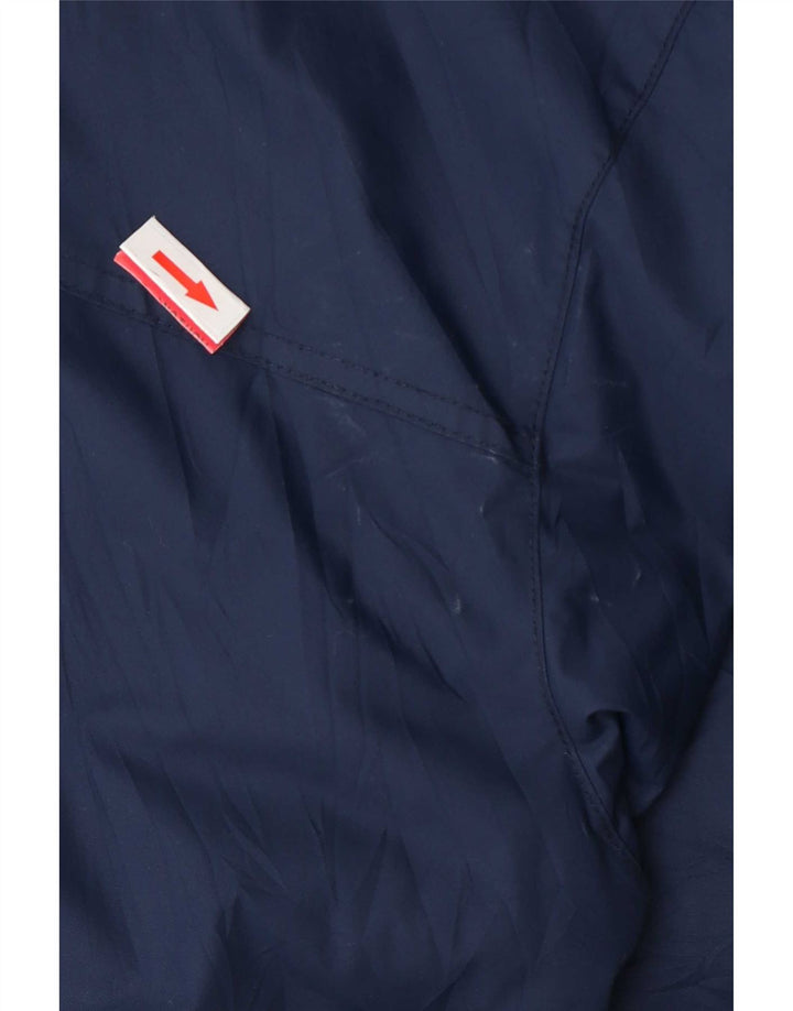 Columbia Chaqueta impermeable con capucha para hombre UK 38 Medium Azul marino Nylon