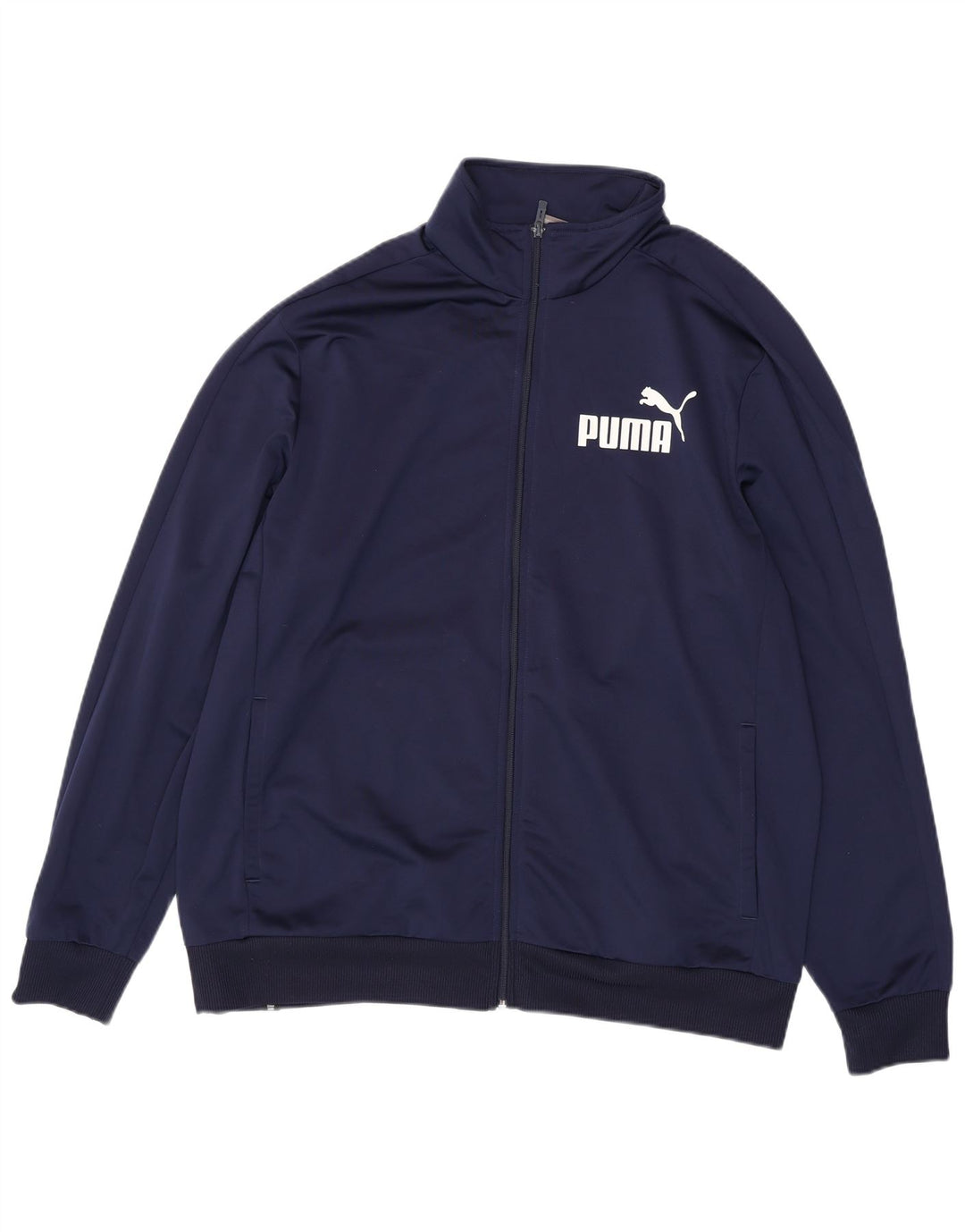 PUMA Chaqueta superior de chándal gráfico para hombre 2XL Poliéster azul marino