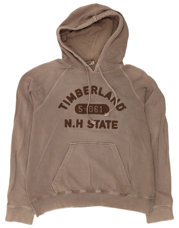 Timberland Hombre Graphic Sudadera con capucha Jumper XL Algodón marrón