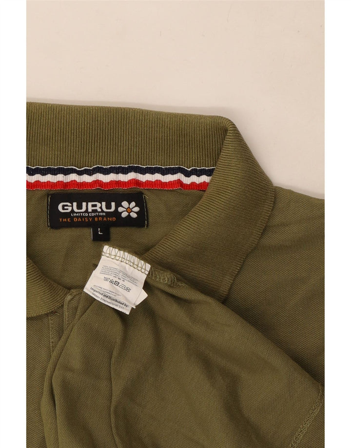 Guru Polo Hombre Grande Caqui Algodón