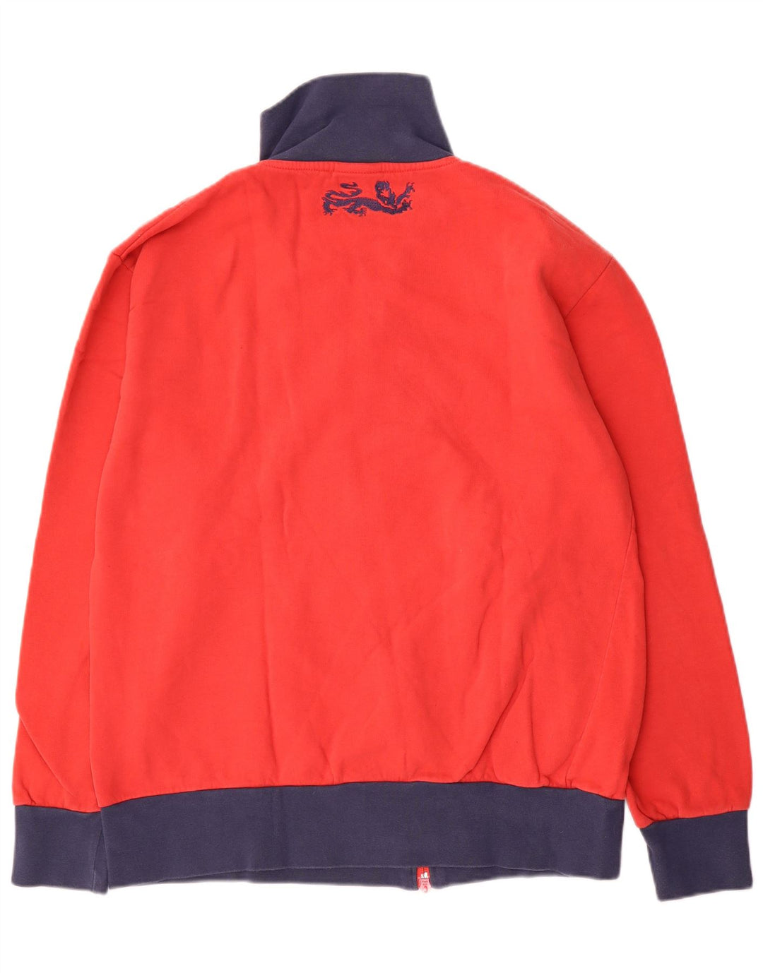 Umbro Hombre Chándal Top Chaqueta XL Rojo Colorblock Algodón