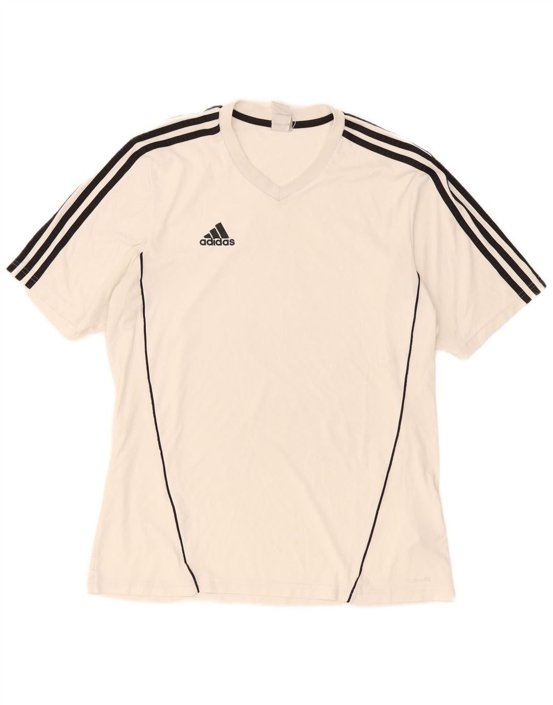 Adidas Mens Climalite Camiseta Top Grande Poliéster Blanco
