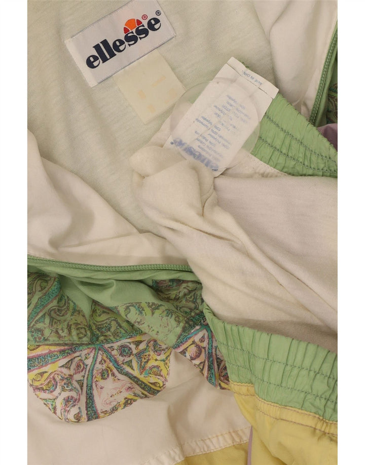 ELLESSE Chaqueta bomber extragrande para mujer UK 18 XL Bloque de color multicolor