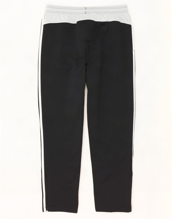 Adidas Pantalones de chándal para hombre UK 44/46 Large Negro Colorblock Poliéster