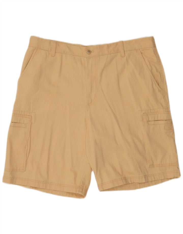IZOD Pantalones cortos cargo para hombre W38 XL Algodón beige