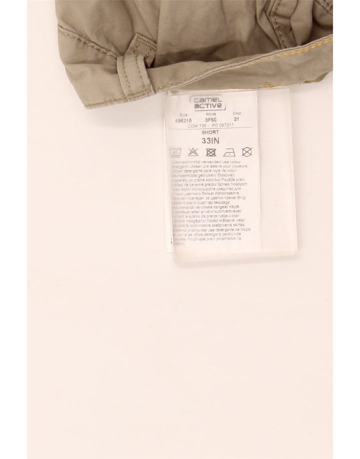 Pantalones cortos cargo para hombre Camel Active W33 Algodón beige medio