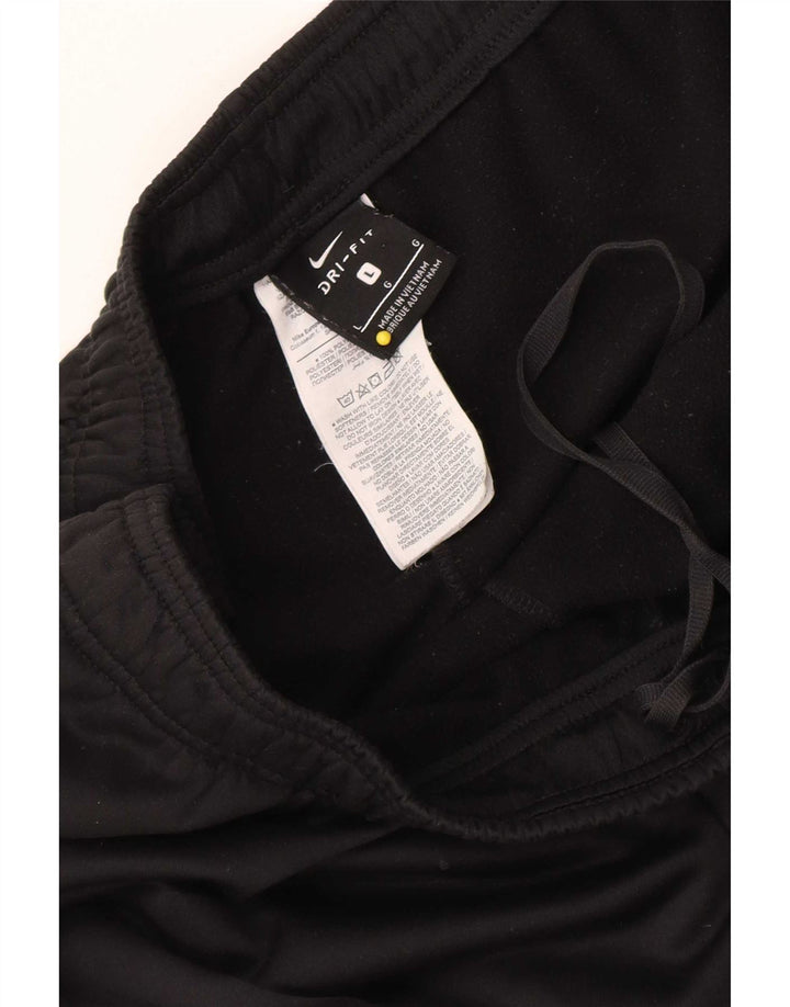 Nike - Pantalón de chándal para hombre, talla grande, poliéster negro