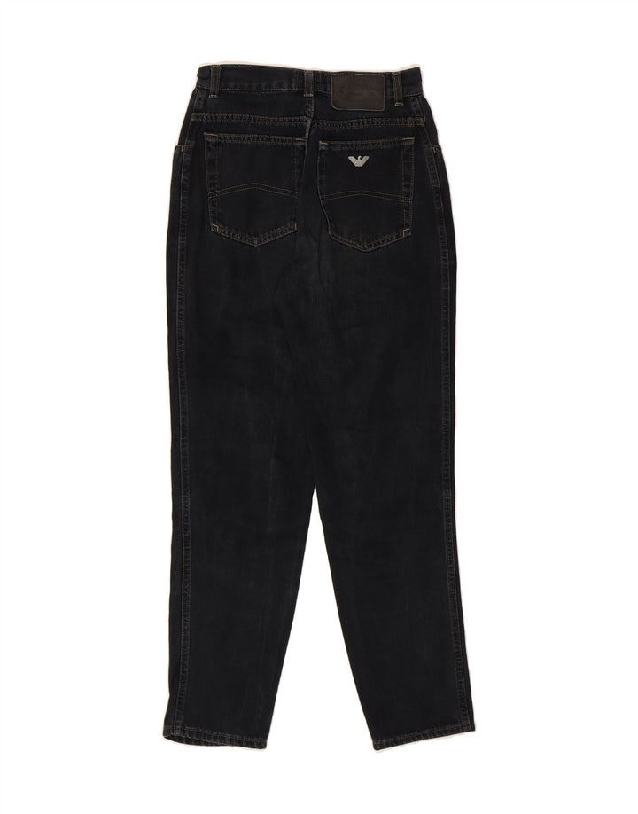 ARMANI Mens Tapered Jeans W26 L29 Black Vintage Armani and Second-Hand Armani from Messina Hembry 