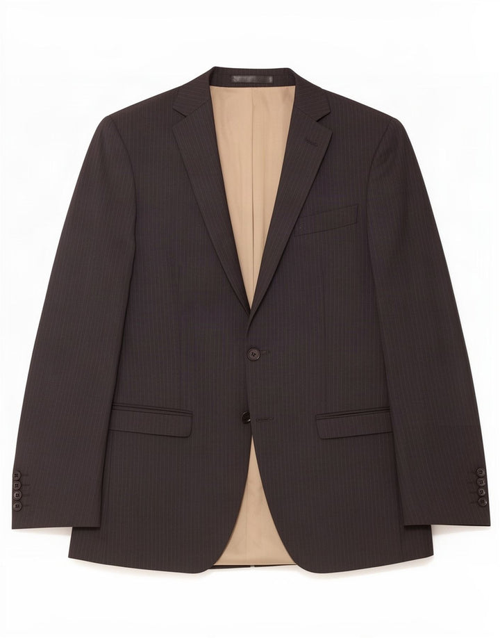 Marks & Spencer Chaqueta tipo blazer de 2 botones para hombre UK 38 Gris medio Rayas diplomáticas