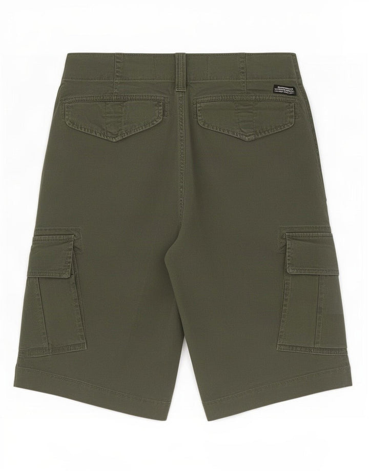 Superdry Shorts Cargo Hombre W30 Algodón Verde Medio