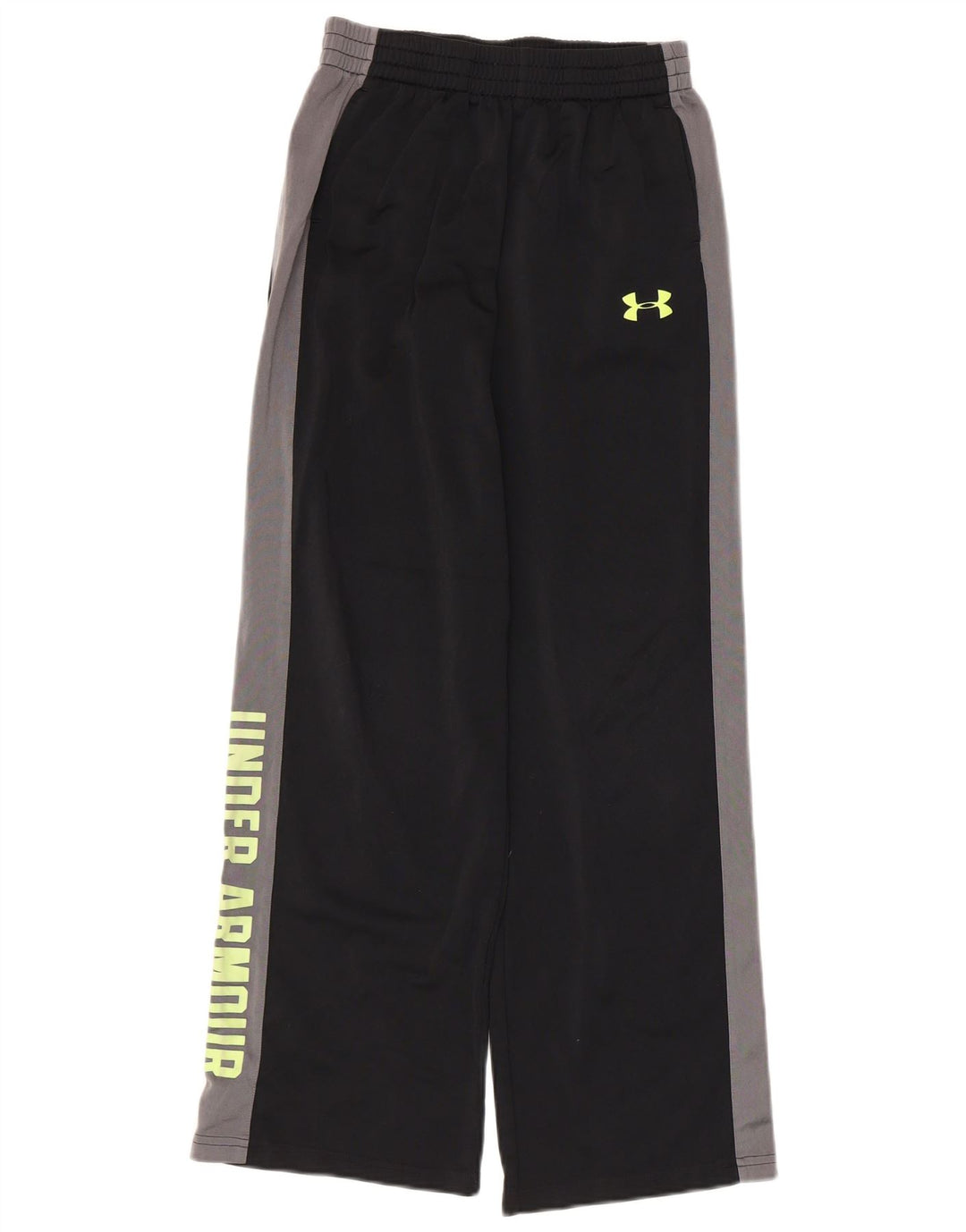 Under Armour Pantalones de chándal para niños 11-12 años, tamaño grande, color negro