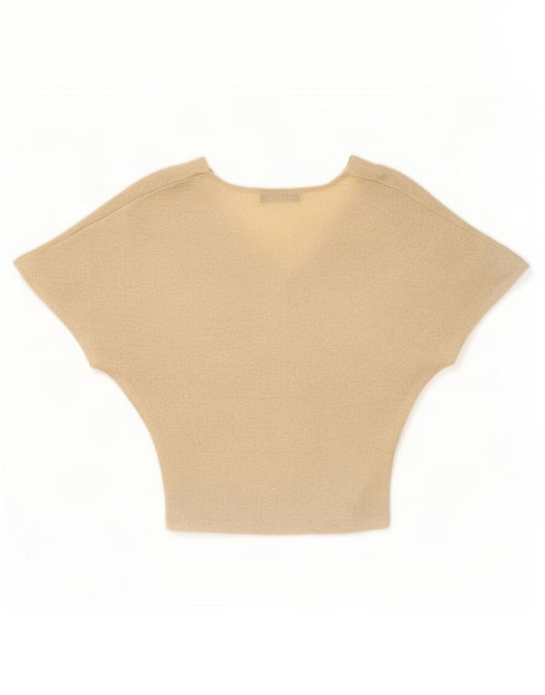 Marks & Spencer Blusa para Mujer Top UK 8 Small Gold Viscosa