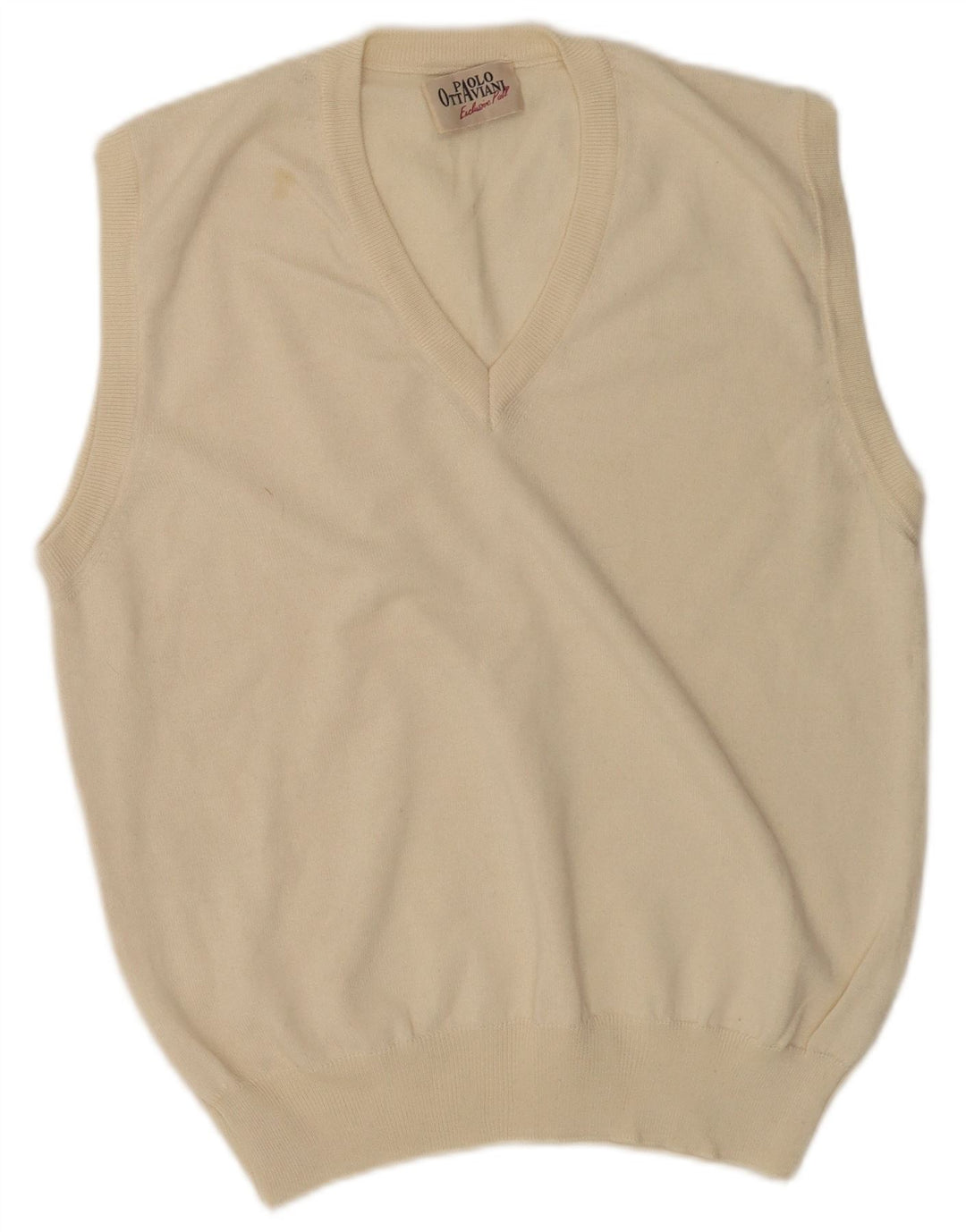 Paolo Ottaviani Camiseta Sin Mangas De Lana Merino Beige Medio