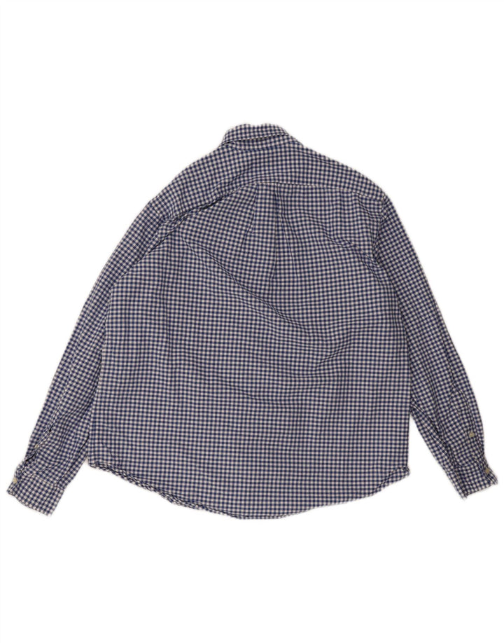 Ralph Lauren Camisa para hombre XL Algodón a cuadros azul