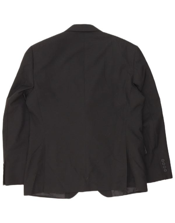 Marks & Spencer Chaqueta tipo blazer corta de 2 botones para hombre UK 40 Medium Black