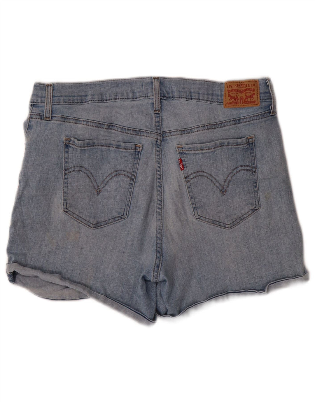 LEVI'S Pantalones cortos vaqueros para mujer W32 Algodón azul grande