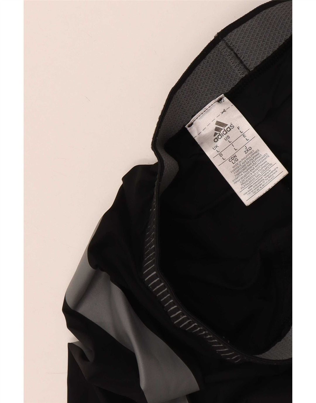 Adidas Hombre Tech Fit Crop Leggings Grande Negro Colorblock Poliamida