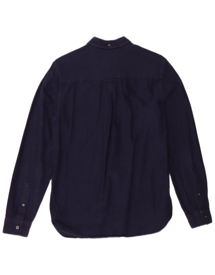 Camisa Lyle & Scott para hombre pequeña de algodón azul marino