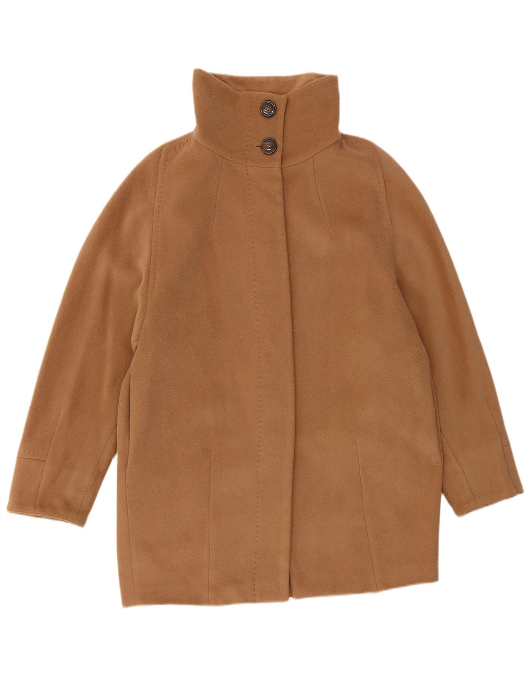 Abrigo de fin de semana para mujer Max Mara UK 8 Small Beige Lana virgen