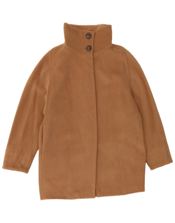 Abrigo de fin de semana para mujer Max Mara UK 8 Small Beige Lana virgen