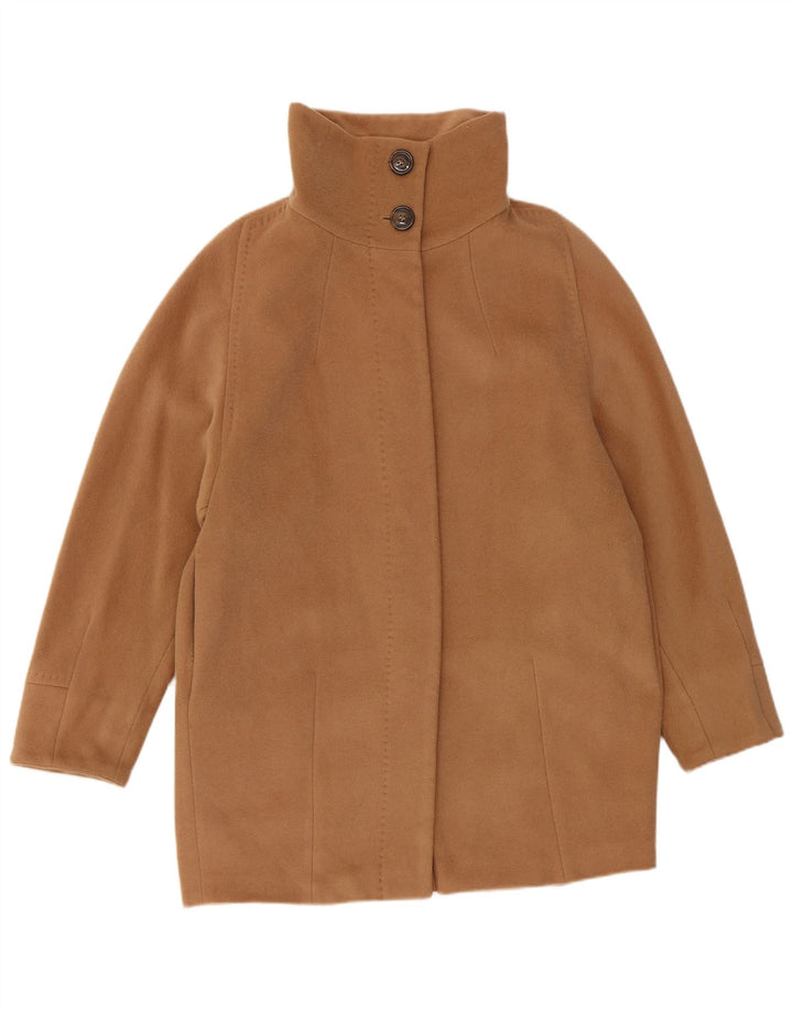 Abrigo de fin de semana para mujer Max Mara UK 8 Small Beige Lana virgen