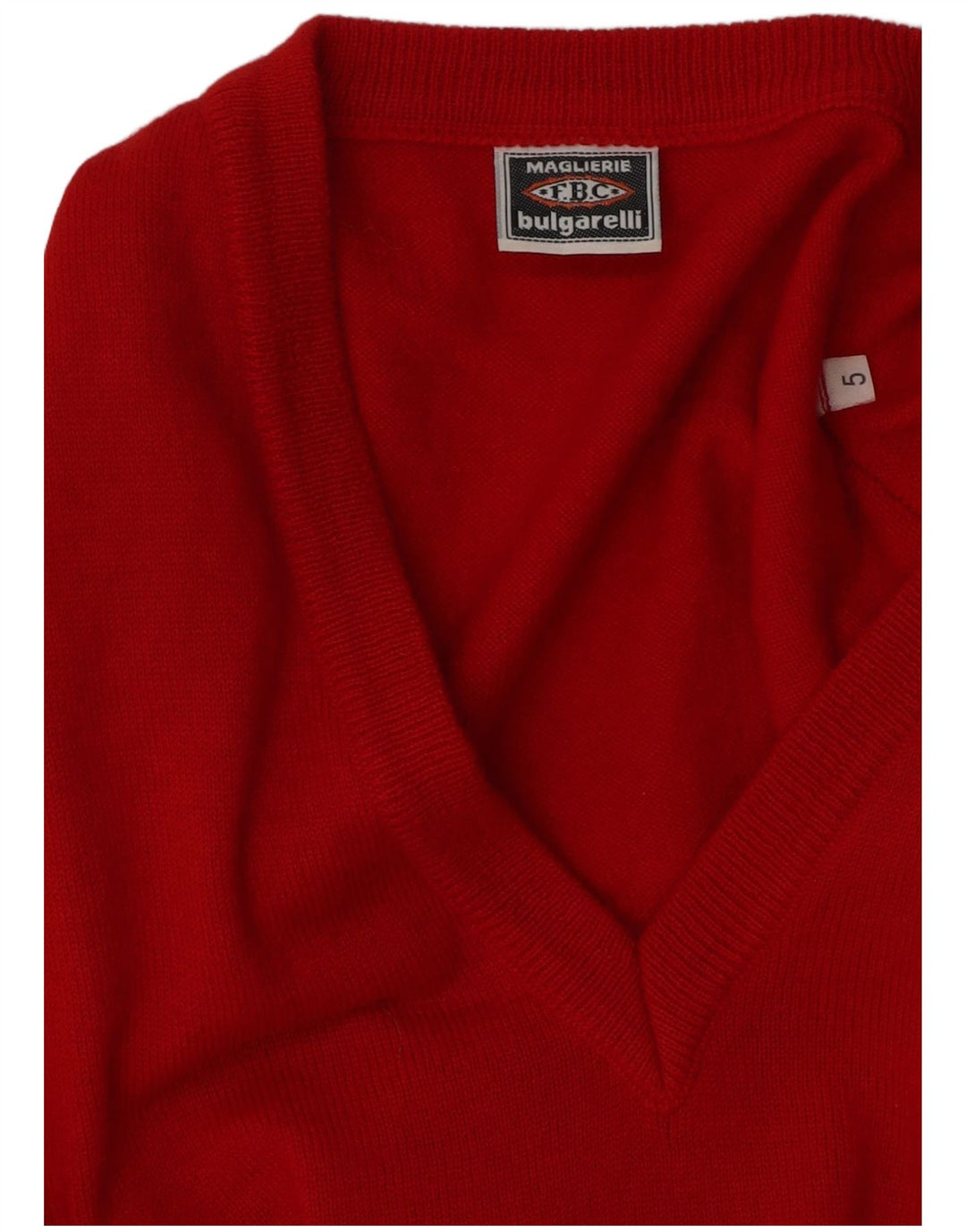 MAGLIERIE Mens Vest Tank Top Medium Red Virgin Wool