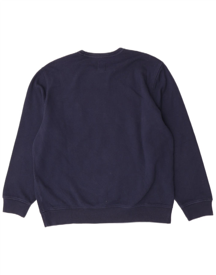 Gap Hombre Sudadera Gráfica Jumper XL Azul Marino Algodón