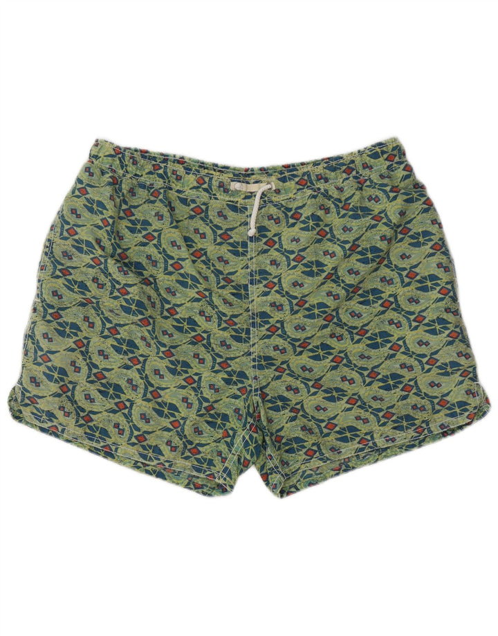 SANTO STEFANO Bañador Hombre Poliamida Geométrico Verde Medio