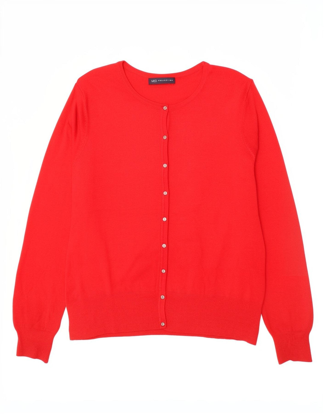 Marks & Spencer - Cárdigan para mujer, talla 40, color rojo mediano