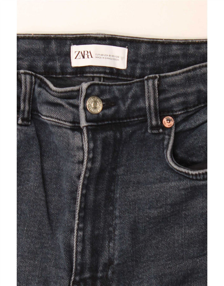 Zara Vaqueros Pitillo Mujer EU 40 Mediano W30 L27 Negro