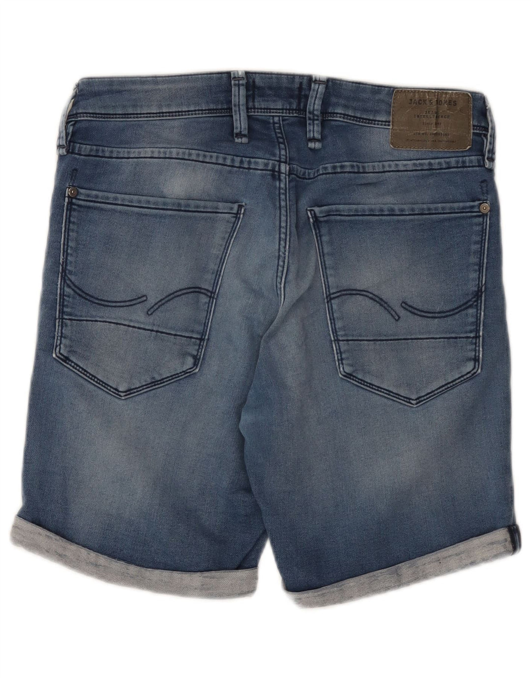 Jack & Jones Hombre Shorts Vaqueros Medium W30 Algodón Azul