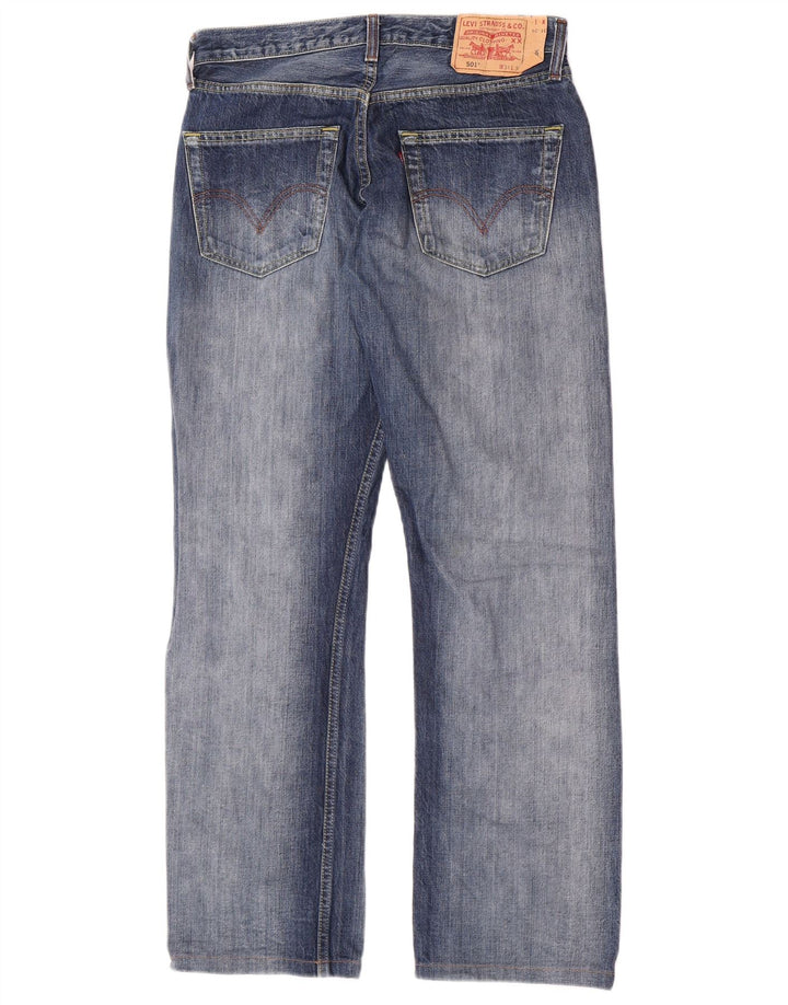 Levi's Hombre 501 Vaqueros Rectos W31 L30 Algodón Azul