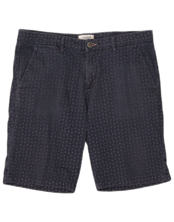 Jack & Jones Pantalones cortos chinos para hombre Large W34 Algodón floral azul marino