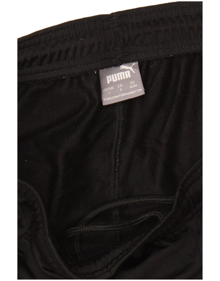 PUMA Mens Tracksuit Trousers Large  Black Polyester