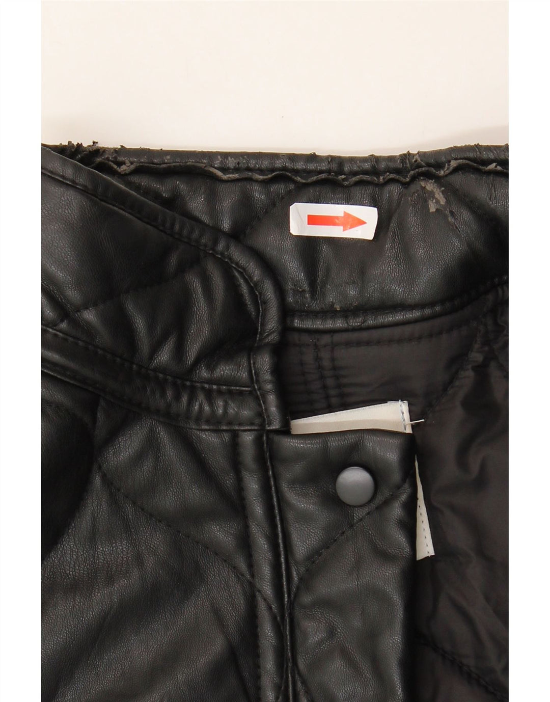 Zara Mujer Chaqueta Acolchada Extragrande UK 10 Small Poliéster Negro