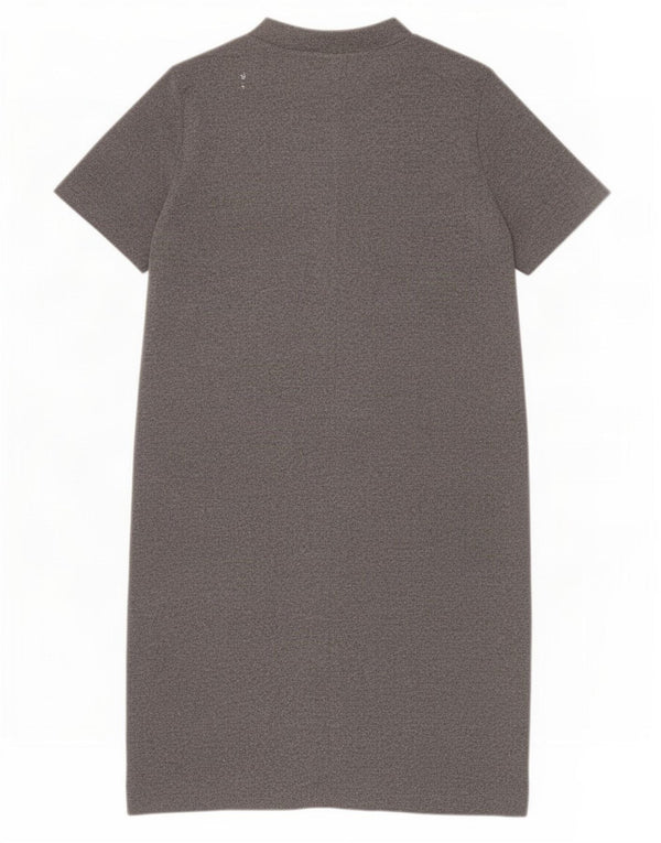 Zara Mujer Trafaluc Jumper Vestido UK 46 Grande Gris Poliéster