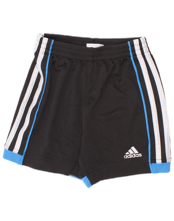 Adidas Pantalones cortos deportivos para niño 2-3 años Negro Colorblock Poliéster