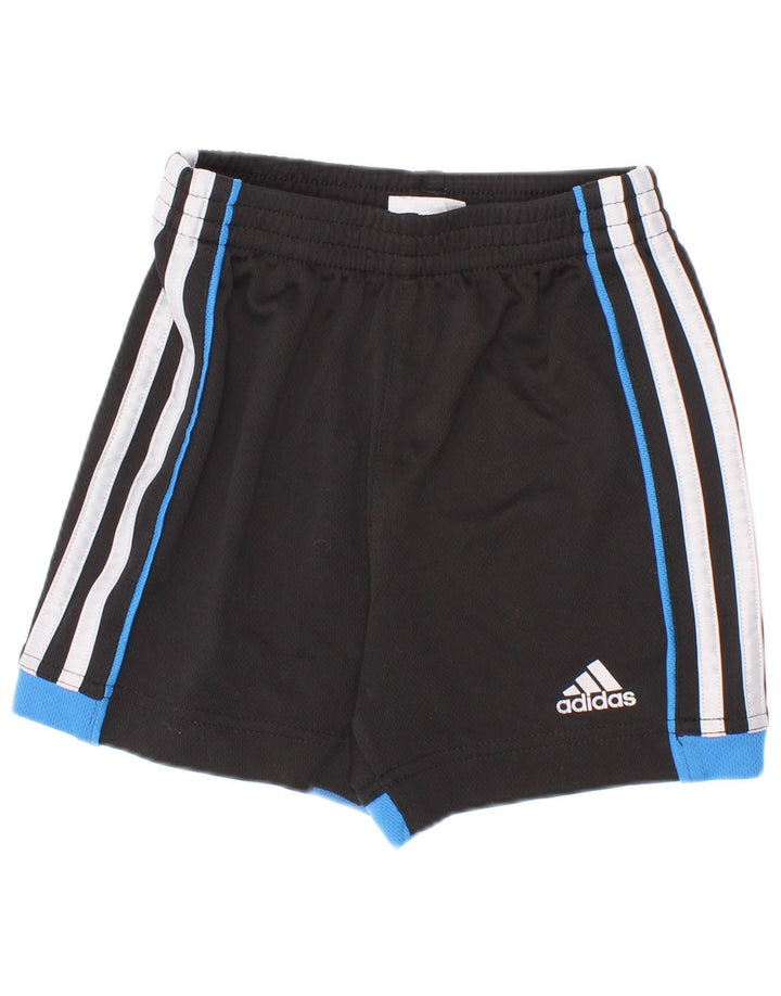 Adidas Pantalones cortos deportivos para niño 2-3 años Negro Colorblock Poliéster