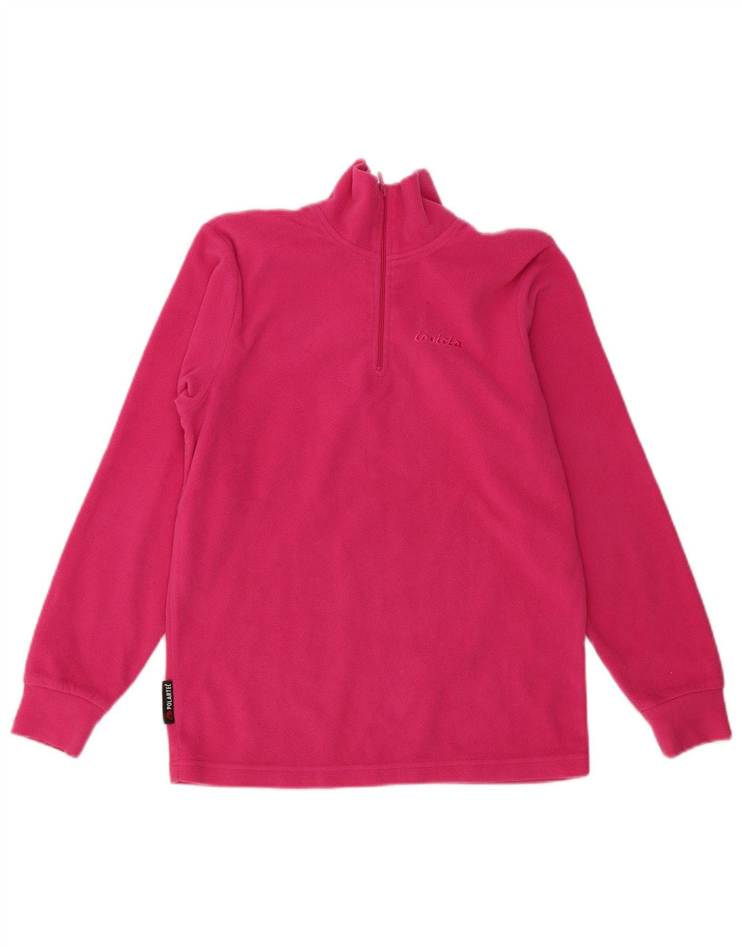 Jersey de forro polar con cuello y cremallera para mujer Invicta UK 12 Poliéster rosa medio