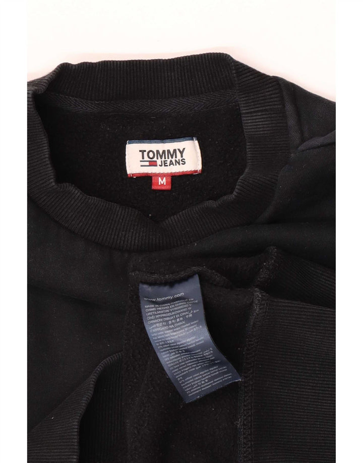 Tommy Hilfiger Mujer Regular Fit Sudadera Jumper Medium Negro Algodón