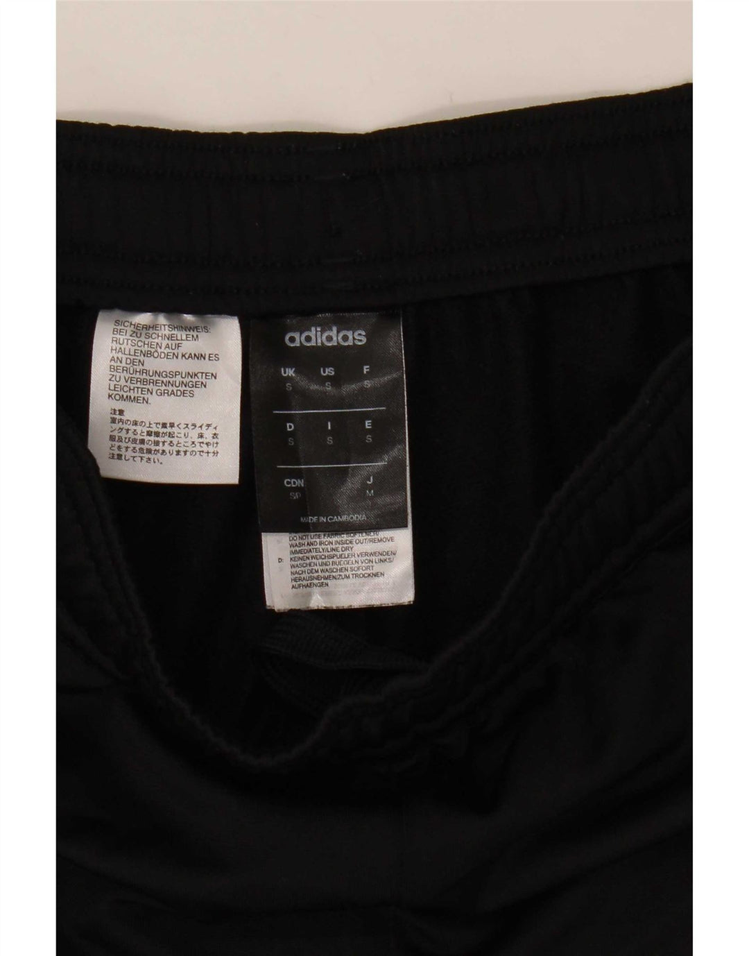 Adidas Mens Climalite Chándal Pantalones Pequeños Negro Poliéster