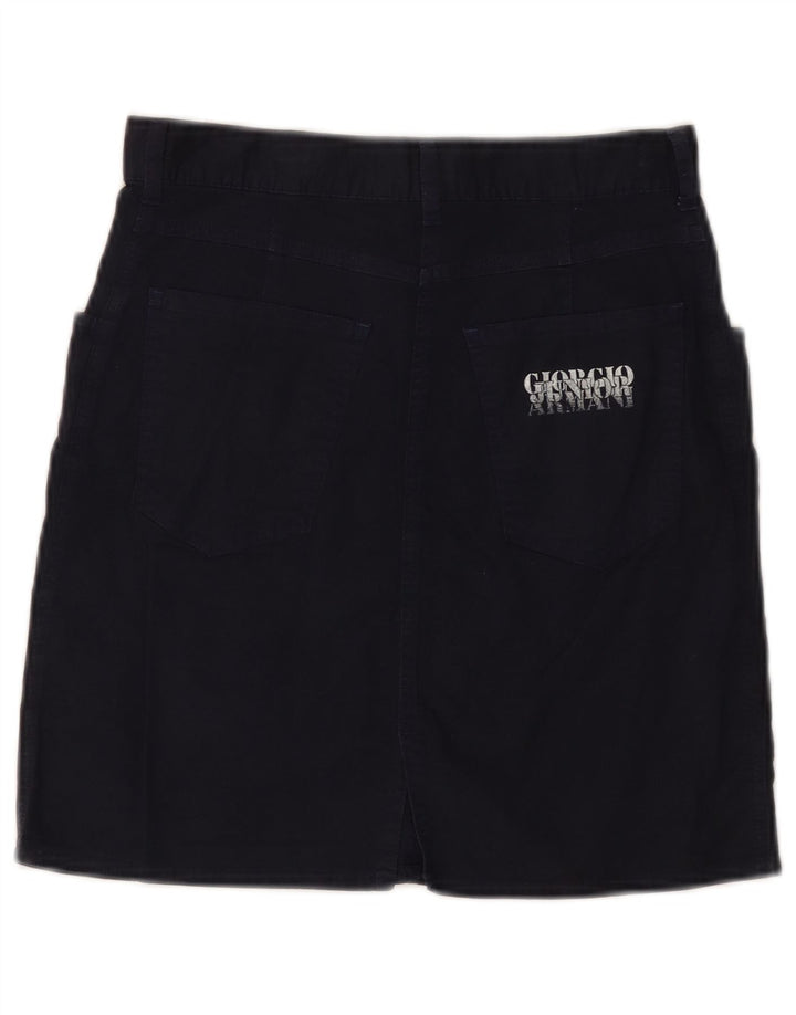 GIORGIO ARMANI Falda Lápiz Niña 11-12 Años W26 Azul Marino Algodón