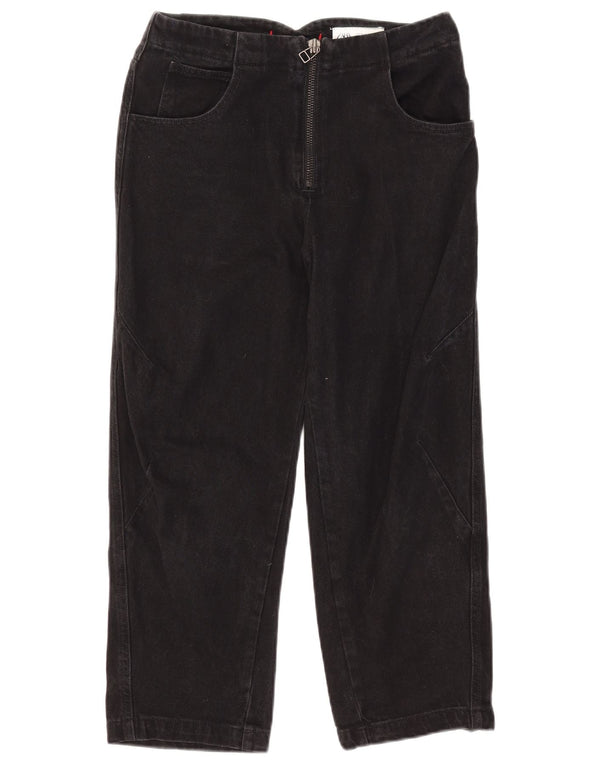 Zara Vaqueros Rectos Mujer EU 36 XS W26 L23 Negro Algodón