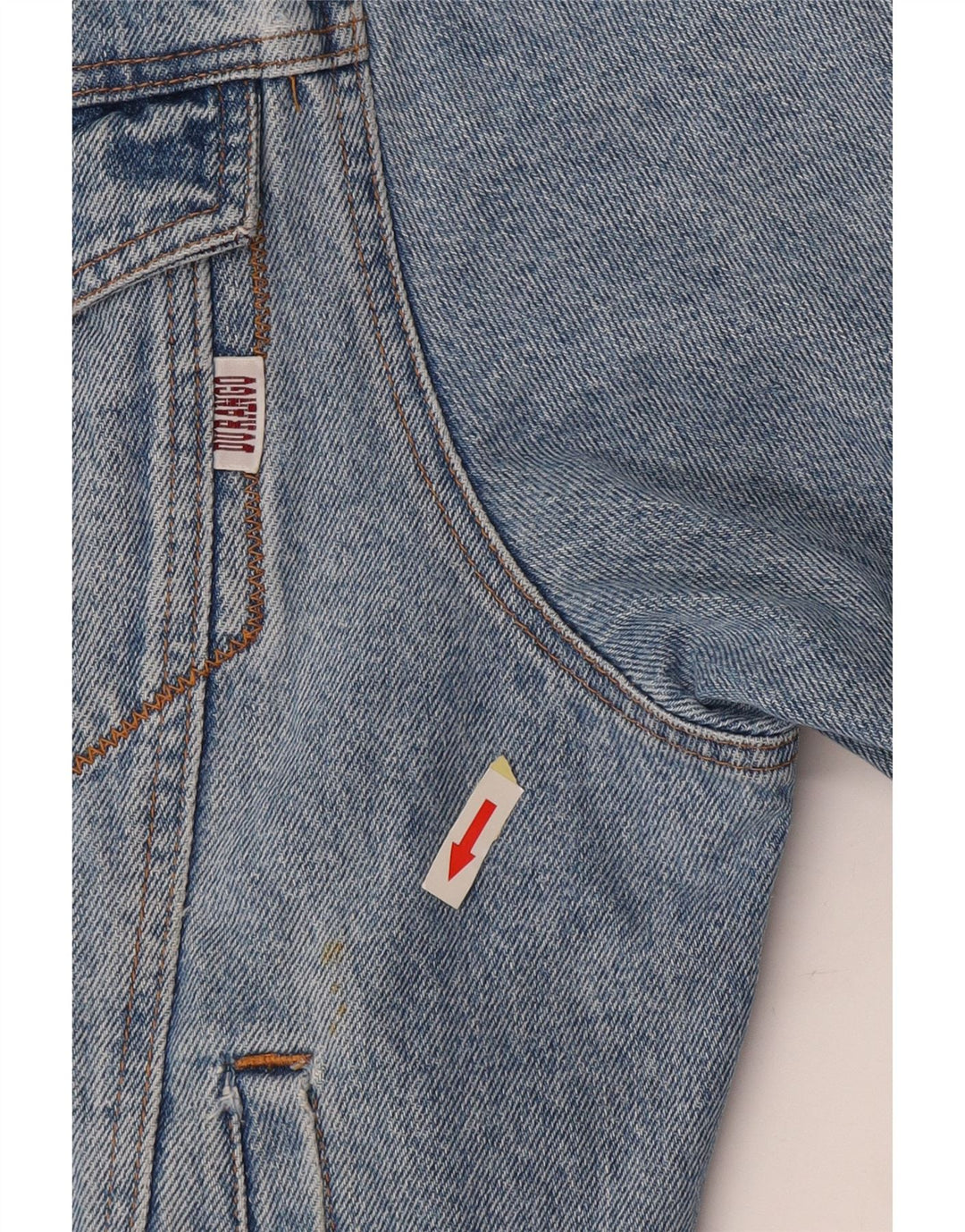 DURANGO Chaqueta vaquera con capucha para hombre UK 40 Large Azul Colorblock Algodón